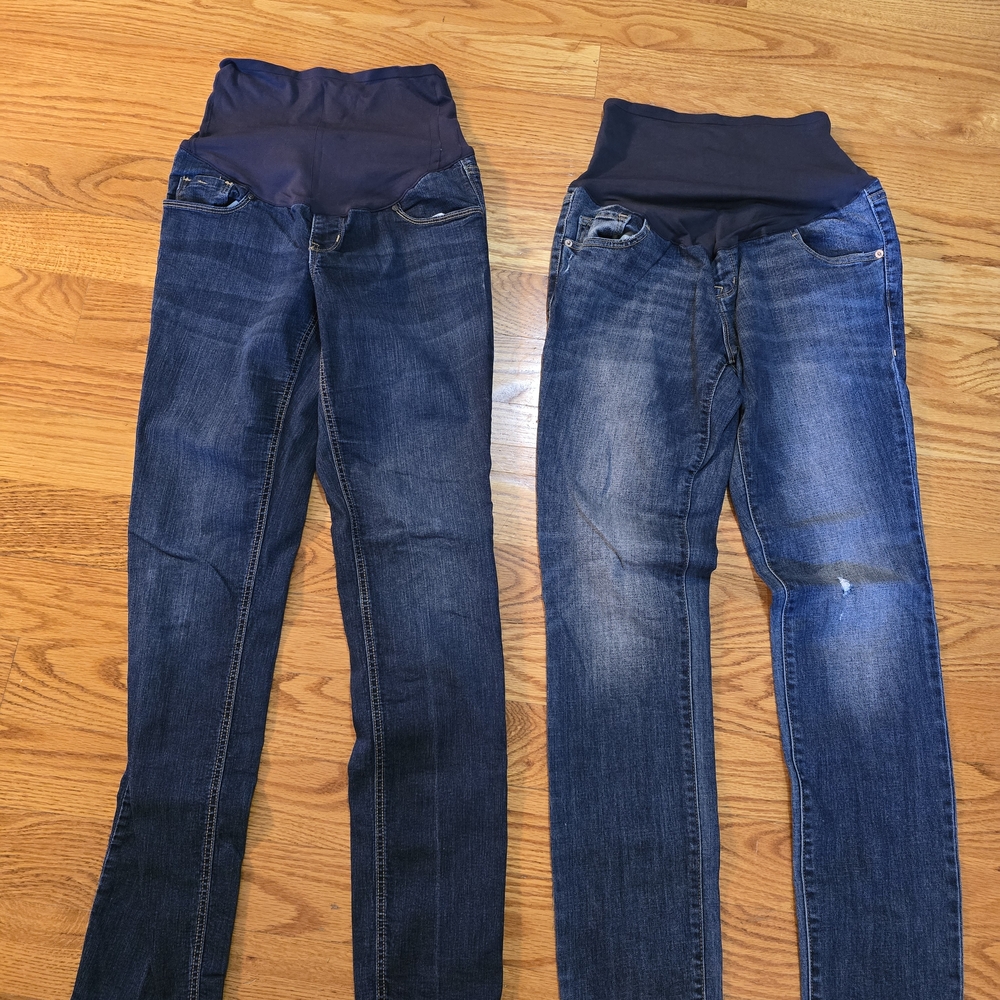 Old Navy Women's Dark Blue Skinny Maternity Jeans